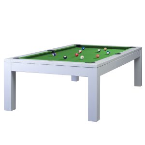 Billardtisch & Esstisch  Olivia weiß 8 ft. inkl. Tischplatte